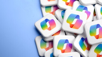 Image of a bunch of Microsoft Copilot logos sitting on top of one another