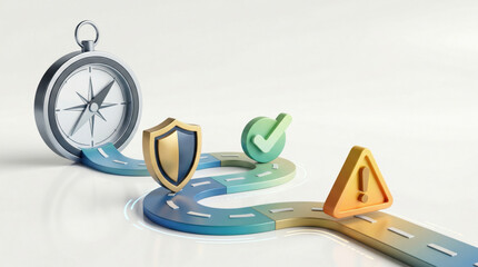 Image of process on top of abstract map