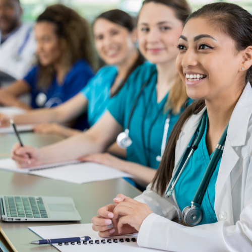 Doctors in a seminar
