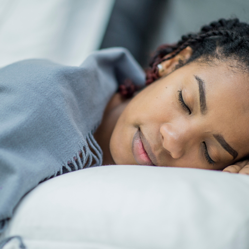 a person sleeping