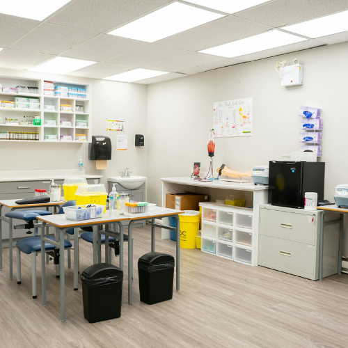 A medical work room
