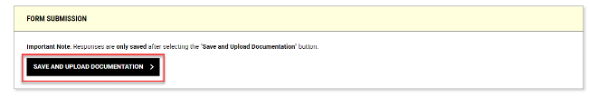 Save and Upload Documentation screenshot A screenshot of the Save and Upload Documentation button