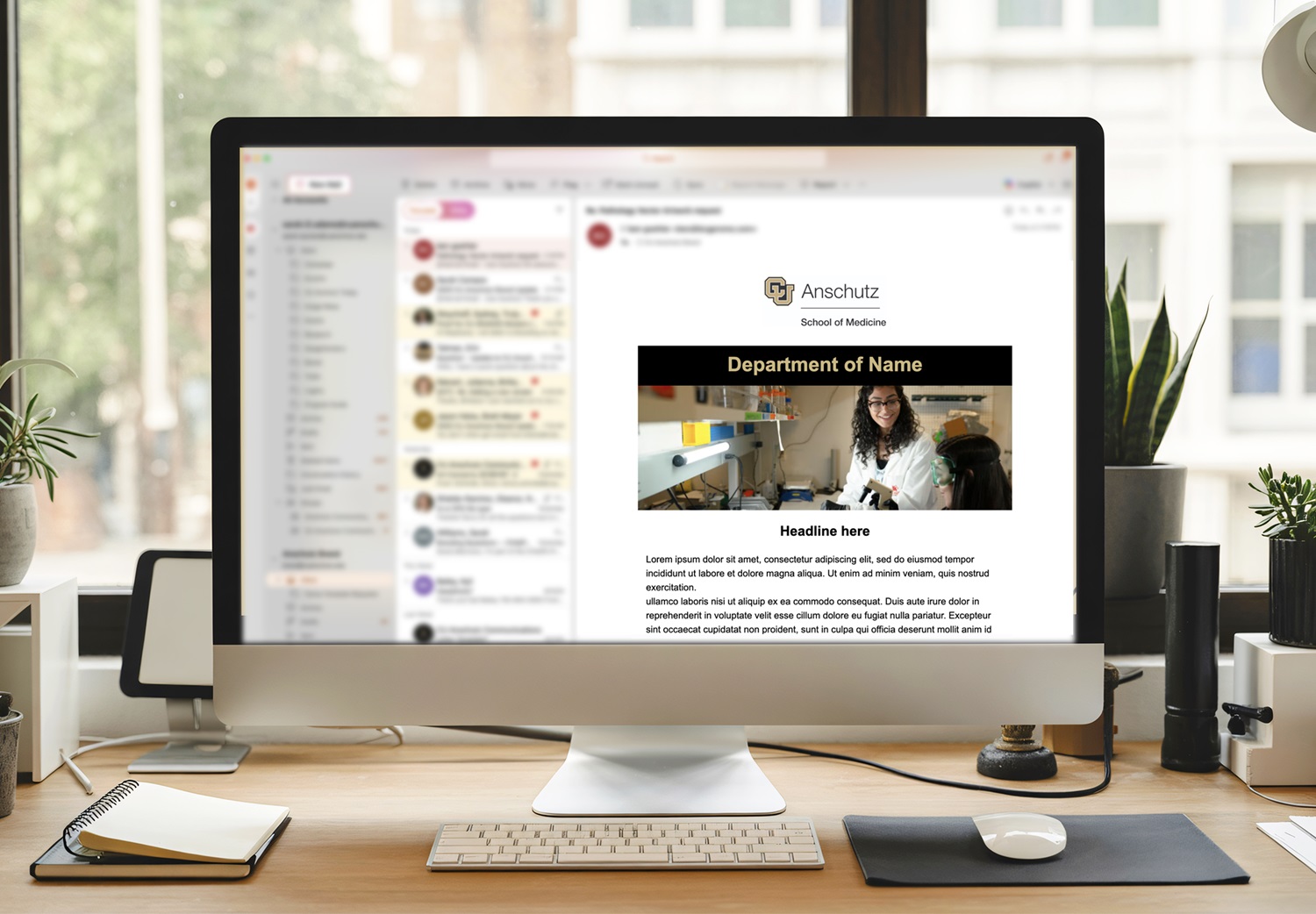 CU Anschutz School of Medicine Email Mockup