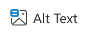 Alt text button