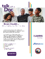 Flyer for talk with a doc