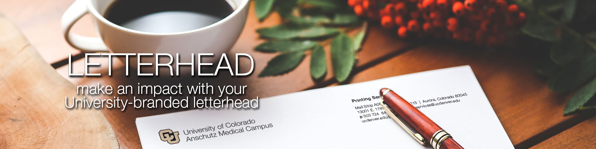 Letterhead: make an impact with your University-branded letterhead