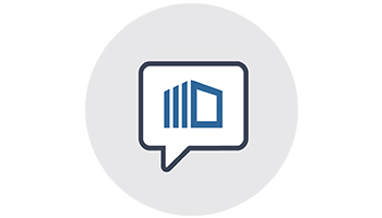icon of stacked blue squares