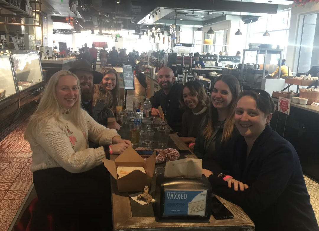 A throwback photo from 2022 recruitment at the Milk Market in Downtown Denver!
