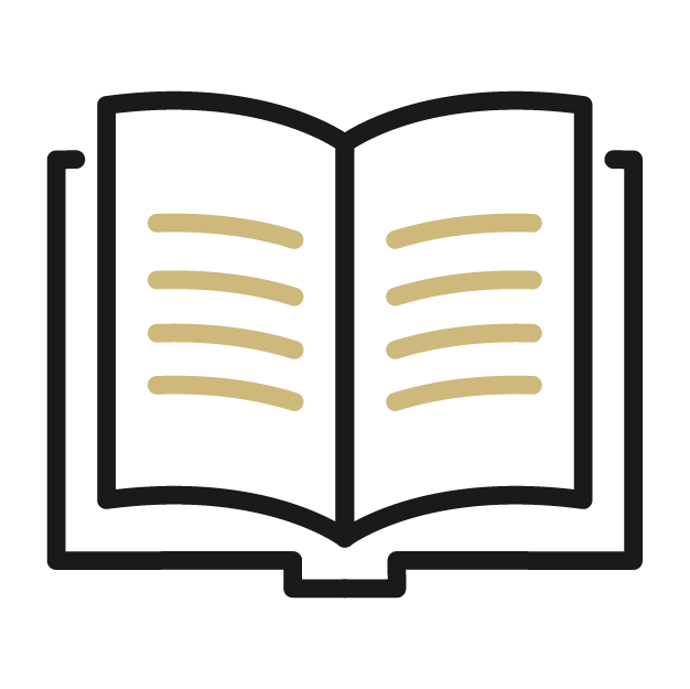 Icon image of an open book
