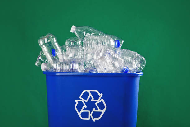 Full recycling bin