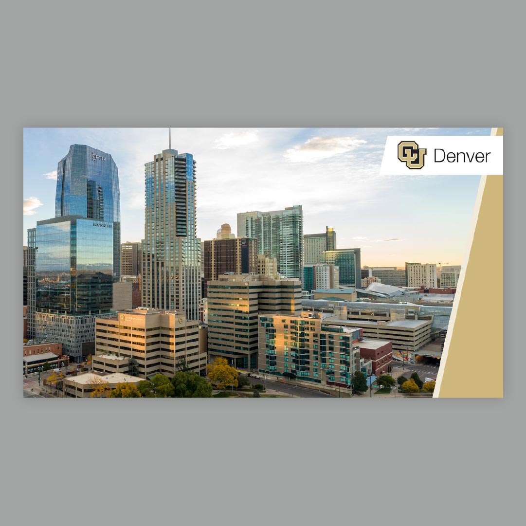 Mockup of CU Denver Zoom background