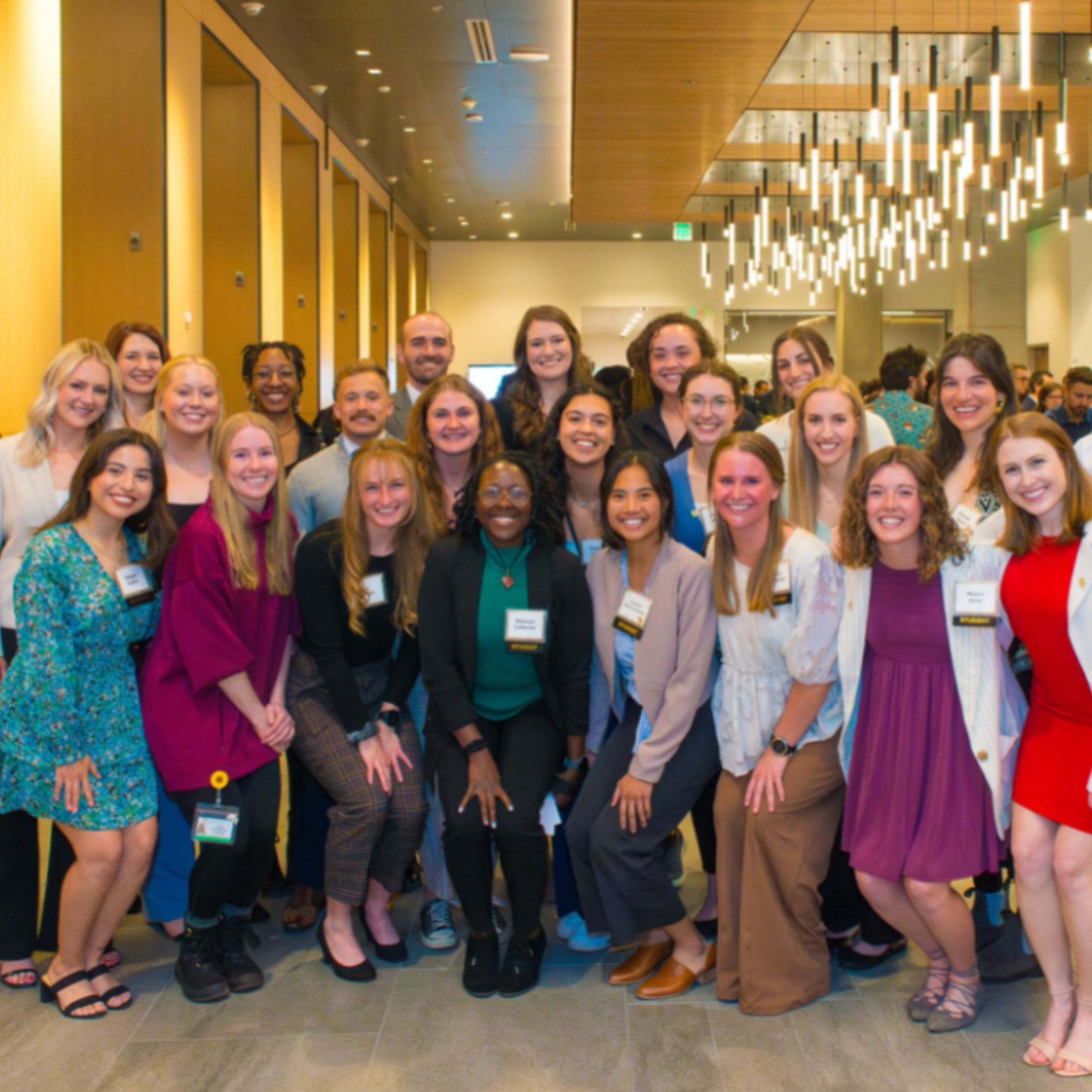 Group photo of School of Medicine Scholarship Recipients taken at reception event.