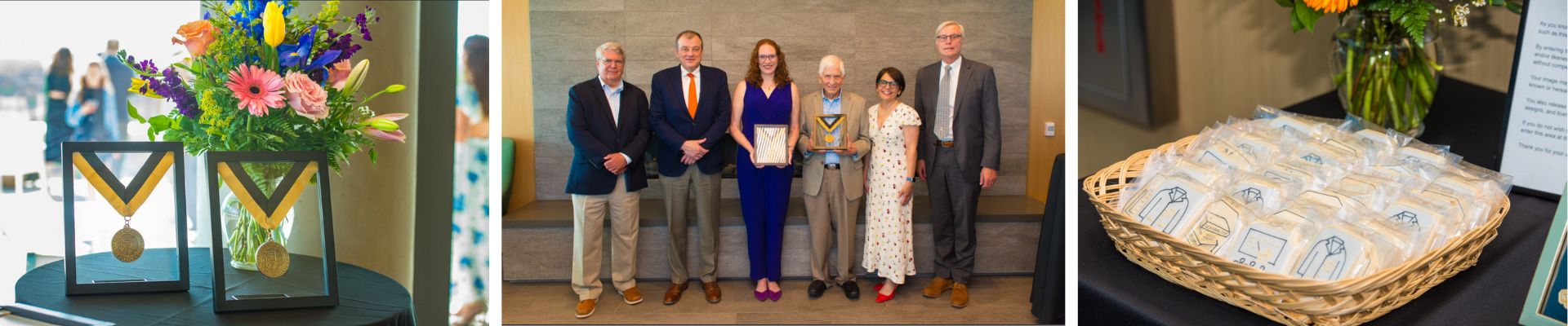 A collage of event photos taken during The Jones Family Endowed Chair in Medical Education Celebration.