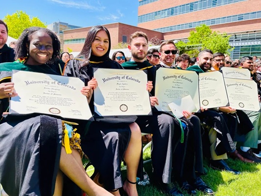 Class of 2024 graduates from the University of Colorado School of Medicine gathered for a ceremony on May 20, 2024.