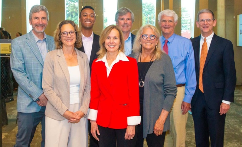 A commemorative photo of all four Dudley chair holders and faculty leaders.