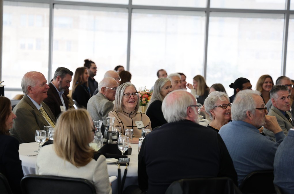 Attendees reacting to speeches at the 2026 Pathways from the Past event.