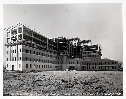 Early construction on Building 500