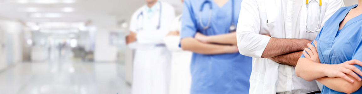 arms crossed four hospital workers