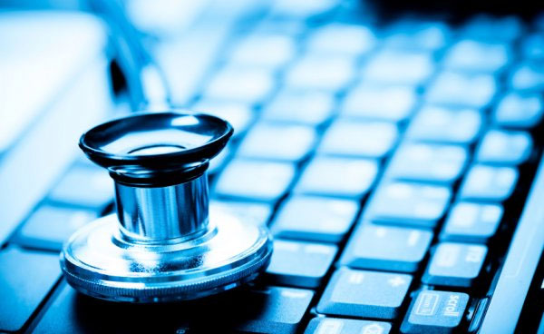 stethoscope and keyboard
