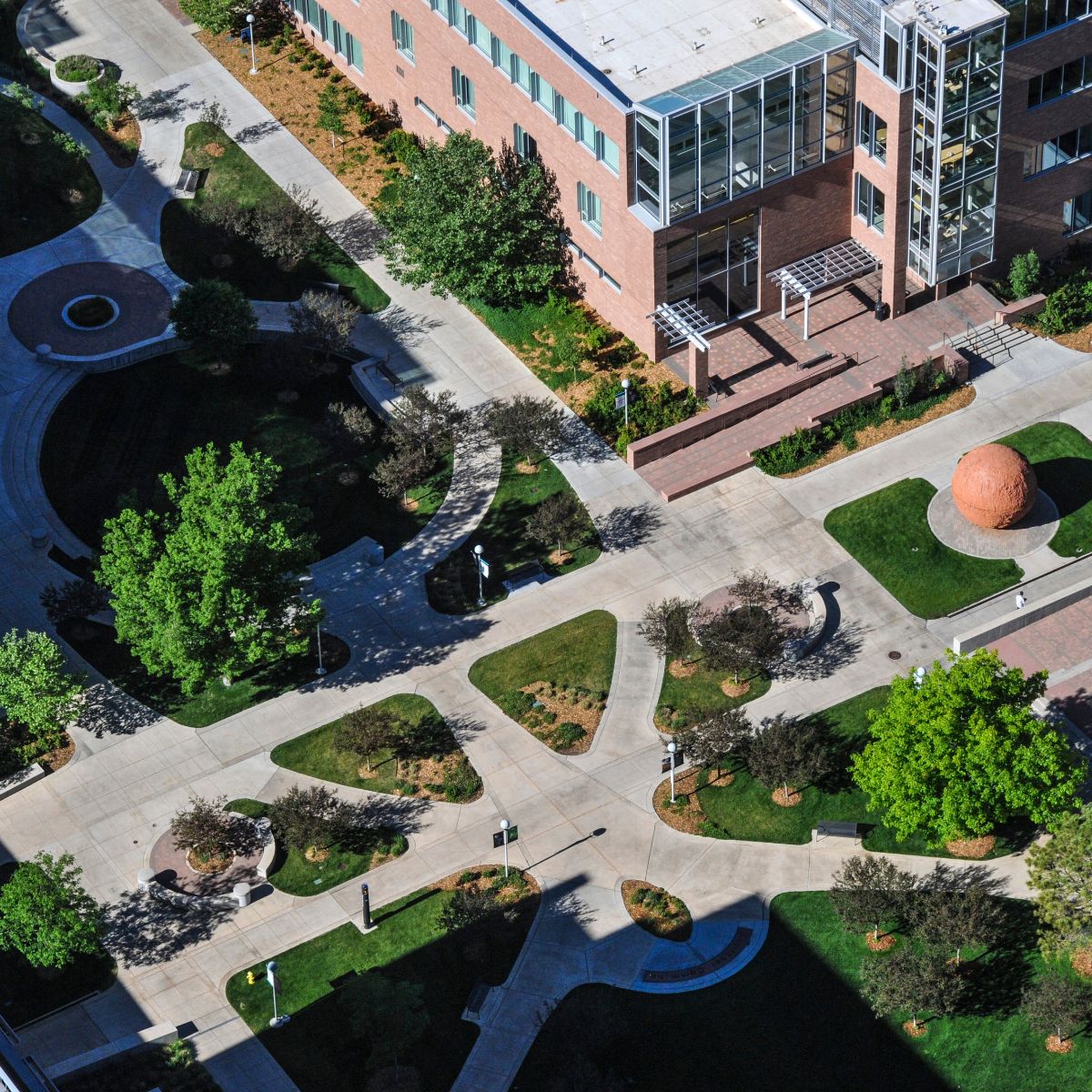 aerial view of campus
