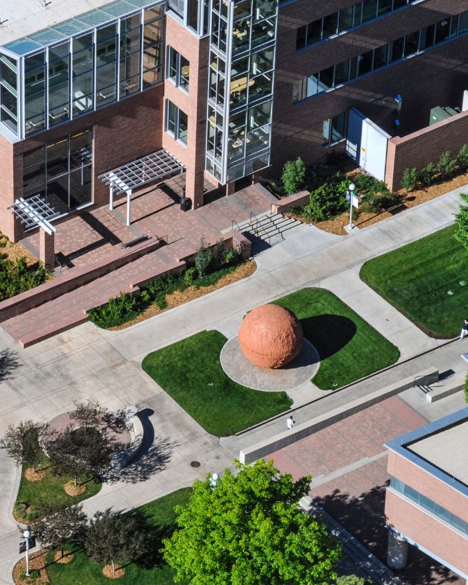 aerial campus view