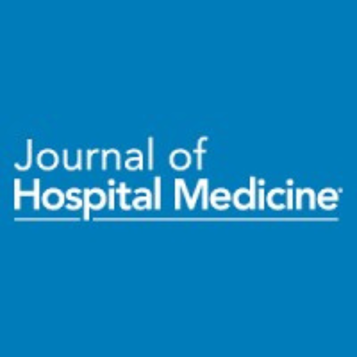 Journal of Hospital Medicine