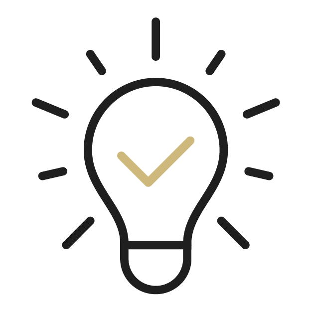 Icon of a lightbulb 