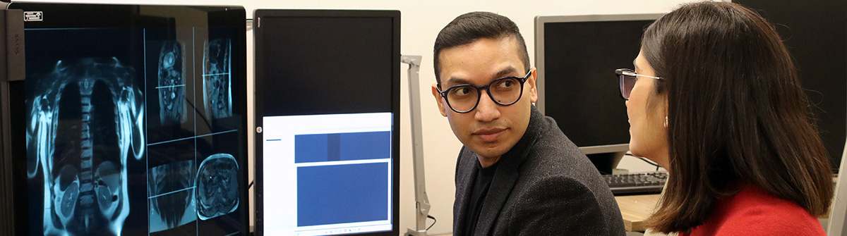 Nikhil Madhuripan, MD, left, and Aakriti Pandita, MD