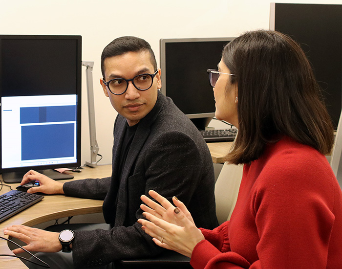 Nikhil Madhuripan, MD, left, and Aakriti Pandita, MD