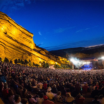 Red Rocks at Night