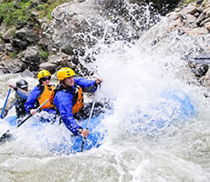 People Whitewater Rafting
