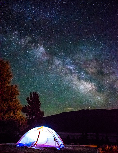 Tent Under the Milky Way