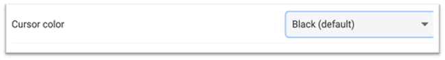 Cursor Color Setting