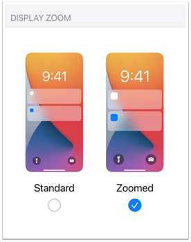 Display Zoom Adjustment