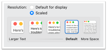 Display Scaling Adjustment