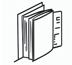 User Manual Line drawing of a user manual
