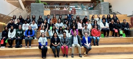 Group shot of 39 high school students in AHSB