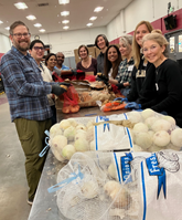 Volunteers from food drive 2025