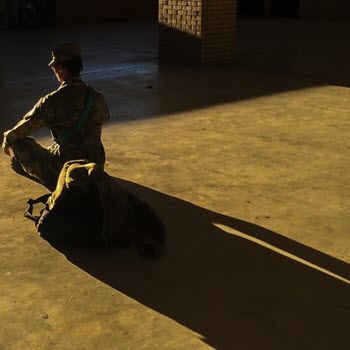 solider_meditating Picture of solider meditating