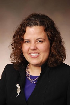 woman smiling