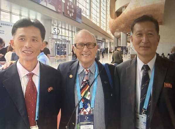 Gene Bolles in Beijing at the WFNS with North Korean neurosurgeons