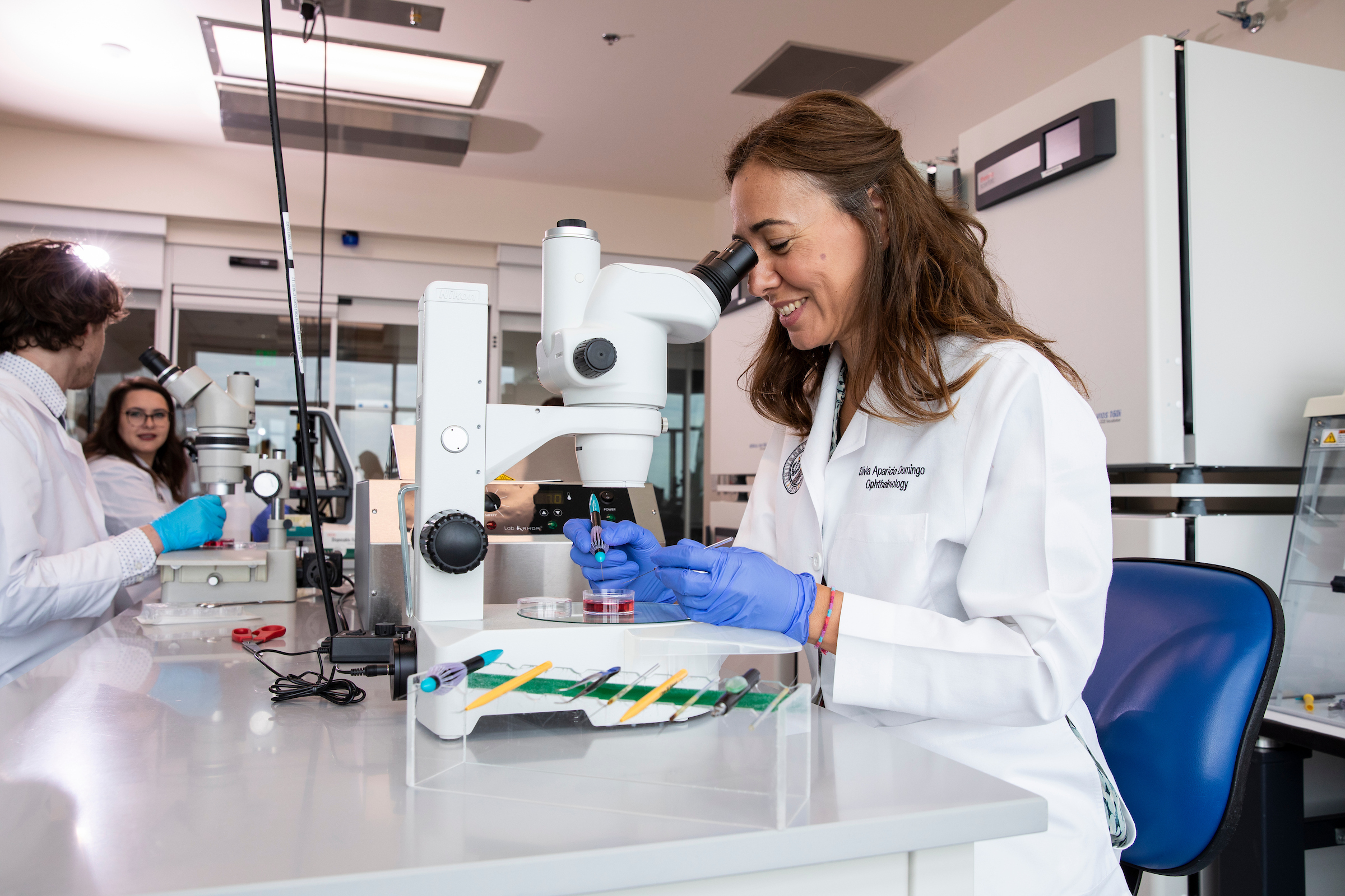 people in a lab