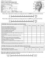 Knee Function Analysis Knee Function Analysis