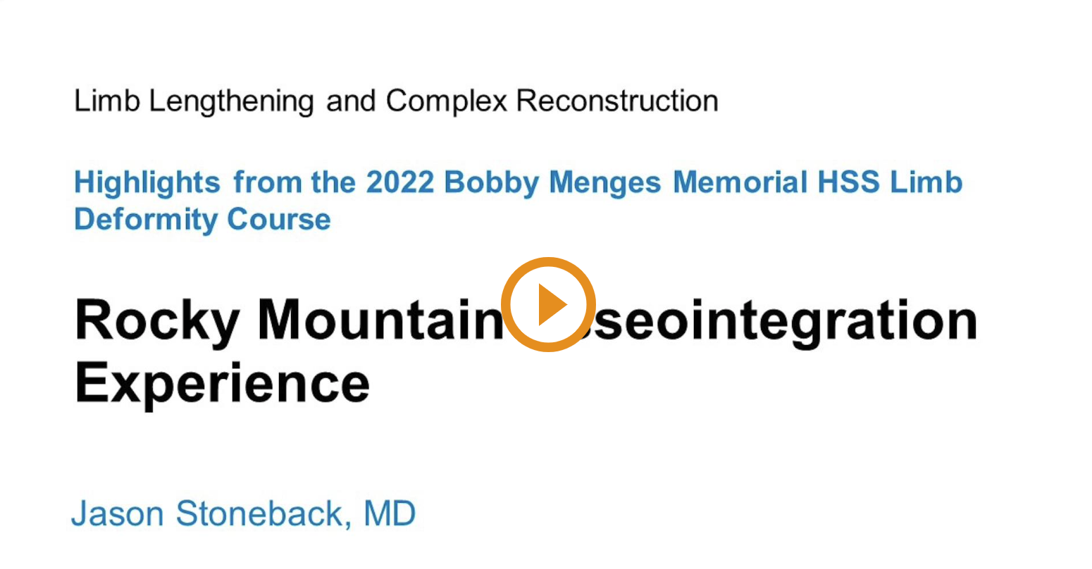 Rocky Mtn Osseo Experience