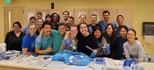 PEM clinical training PEM trainees in a photo together