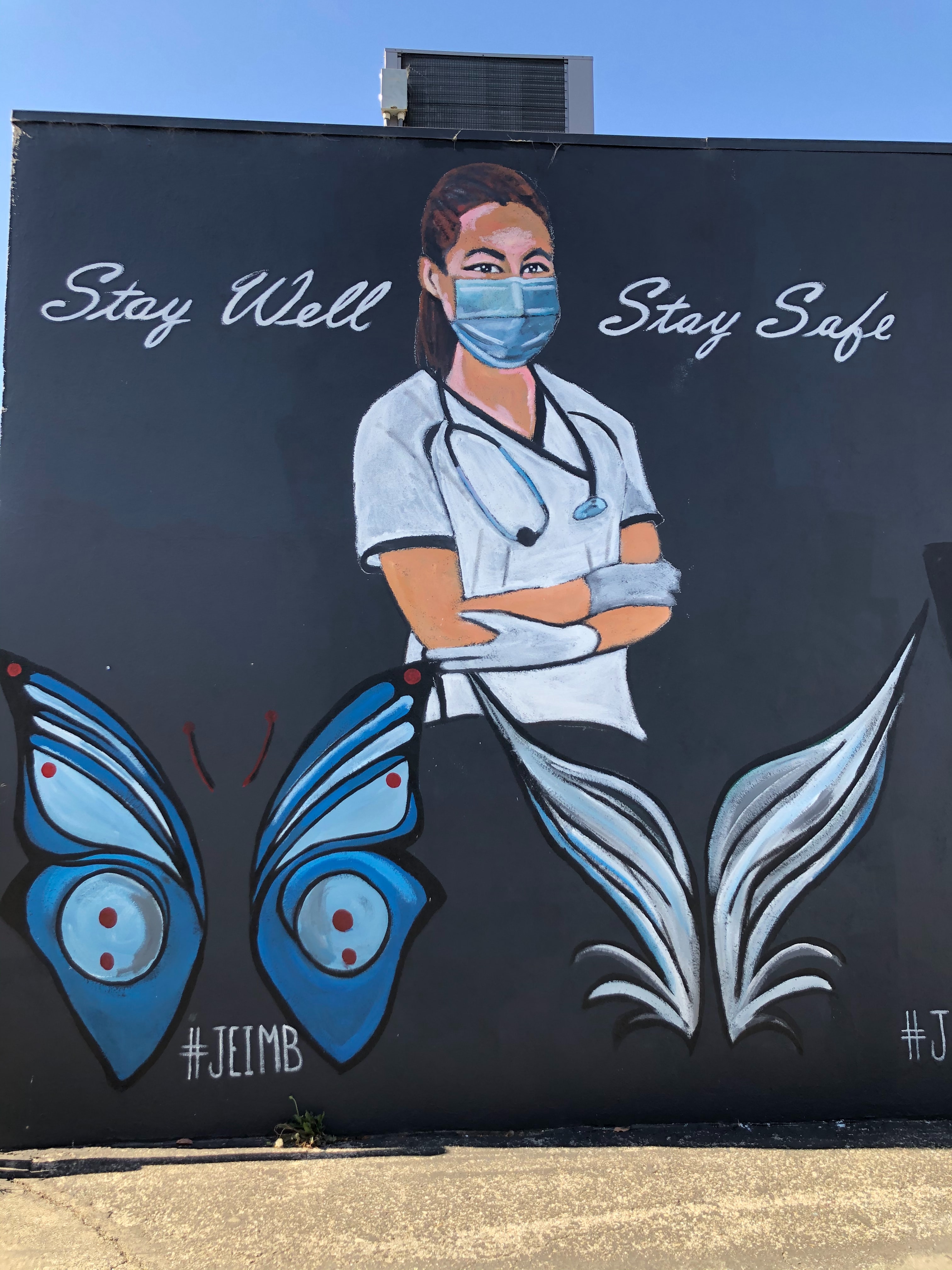 Frontline healthcare provider mural