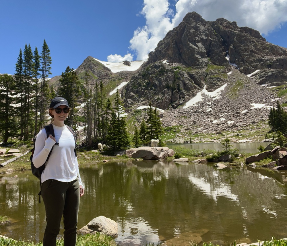 Dr. Schilling in the mountains.