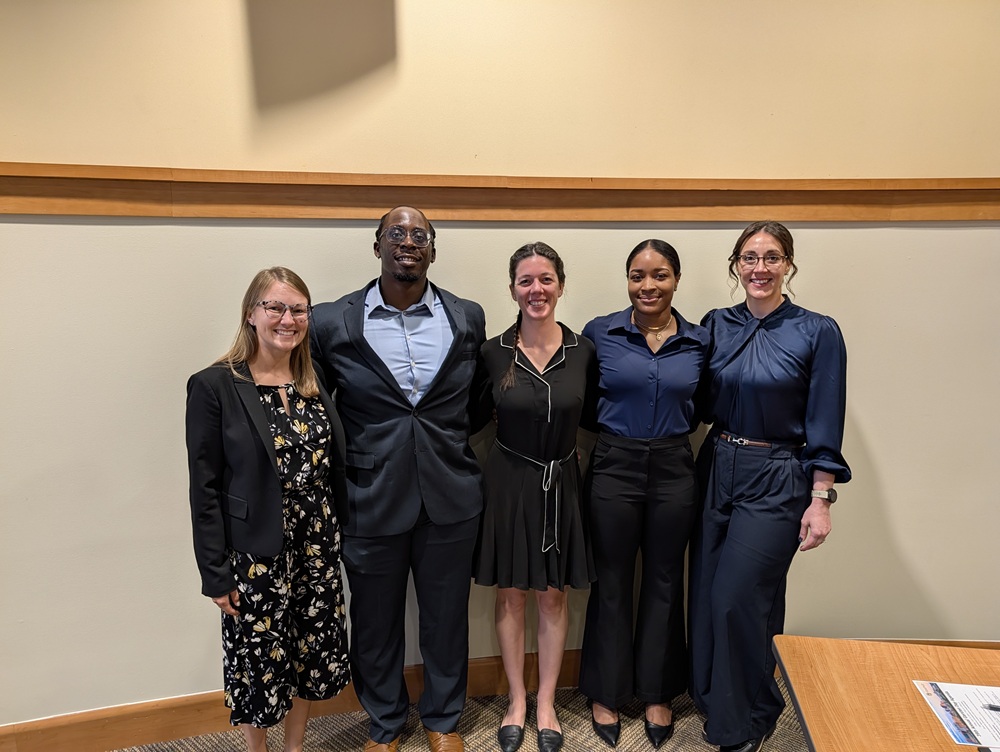 Graduating residents together after their presentations.