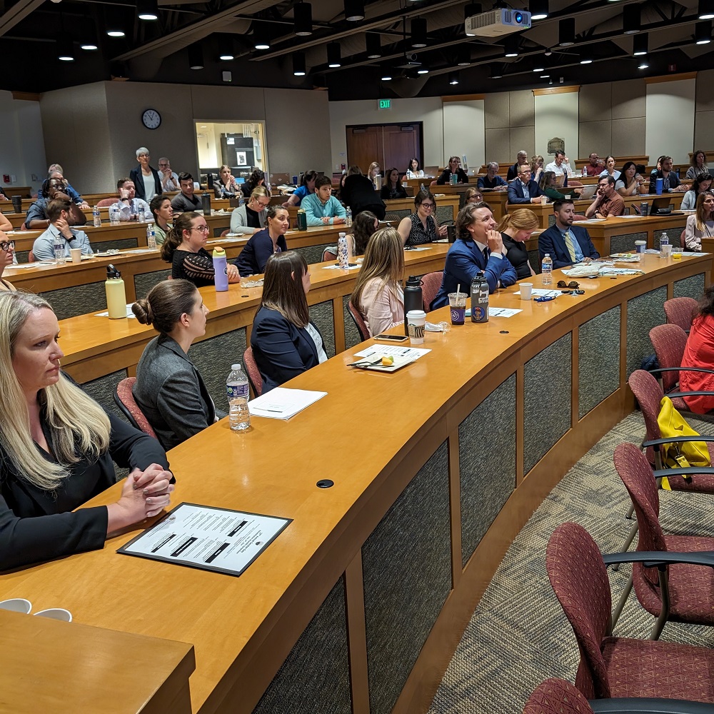 Photo of audience in the auditorium at Gersten Day 2024.