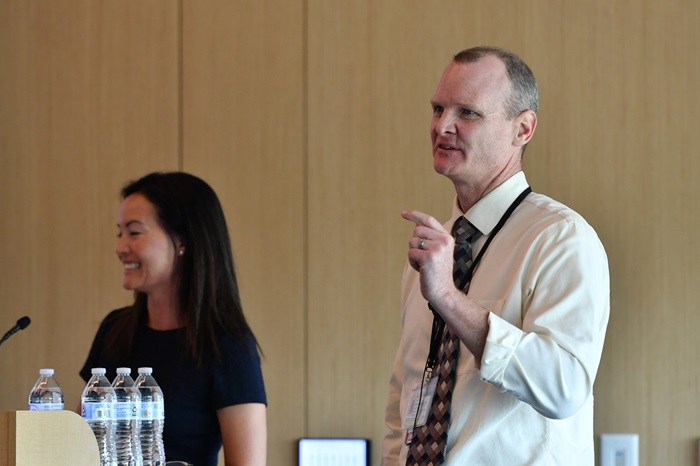 Drs. Noel So and Cory Christiansen presenting at Gersten Day 2022